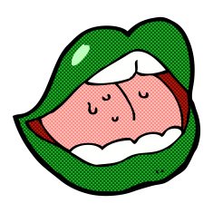 comic cartoon halloween mouth N5