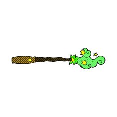 comic cartoon magic wand N9