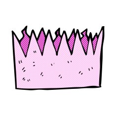 comic cartoon paper crown N8