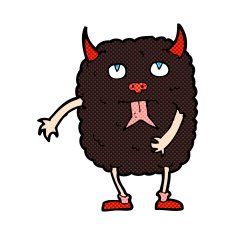 funny comic cartoon monster N7
