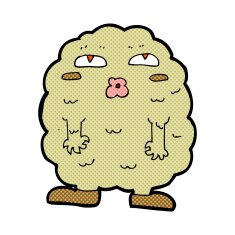 funny comic cartoon monster N8