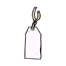 comic cartoon luggage tag N11