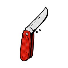 comic cartoon folding knife N9