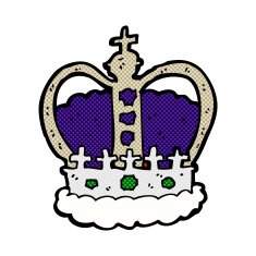 comic cartoon royal crown N3