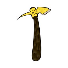 comic cartoon pick axe N3