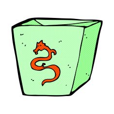 comic cartoon noodle box N10