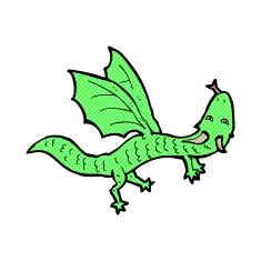 comic cartoon little dragon N3