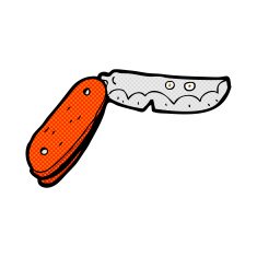 comic cartoon folding knife N11
