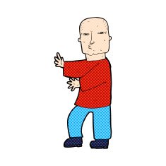 comic cartoon tough man N6