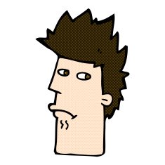 comic cartoon nervous expression N3
