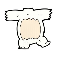 comic cartoon polar bear body (mix and match cartoons)