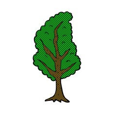 comic cartoon tree N10