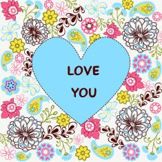 Spring floral Greeting card background - Illustration
