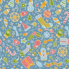 Vector christmas doodles N2