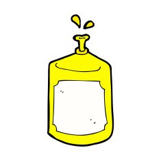 comic cartoon squirting bottle N3