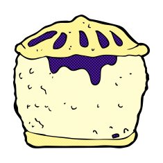 comic cartoon meat pie N2