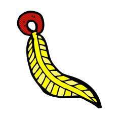 comic cartoon feather N14