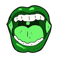 comic cartoon halloween mouth N6