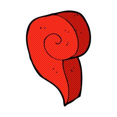 comic cartoon decorative swirl symbol N3
