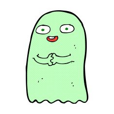 funny comic cartoon ghost N22