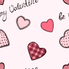 Seamless pattern with hearts N16