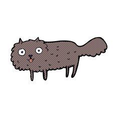 comic cartoon furry cat