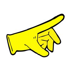 comic cartoon rubber glove N4
