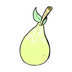 comic cartoon pear N8