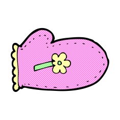 comic cartoon oven glove N3