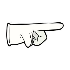 comic cartoon rubber glove N5