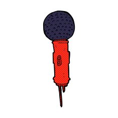 comic cartoon microphone N5