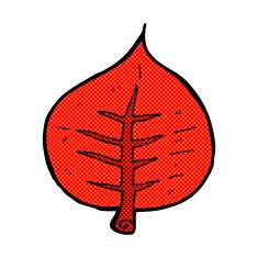 comic cartoon leaf N6