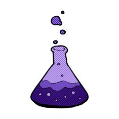 comic cartoon science chemicals N2