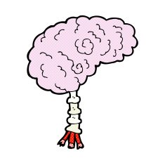 comic cartoon brain N3