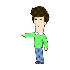 comic cartoon man blaming N3