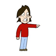 comic cartoon surprised man N36