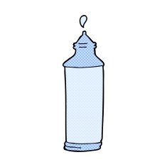 comic cartoon water bottle N17