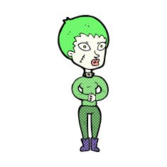 comic cartoon zombie girl N5