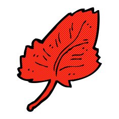 Comic cartoon leaf symbol N12 free image download