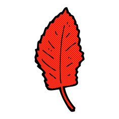 comic cartoon leaf symbol N13