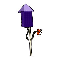 comic cartoon firework N7