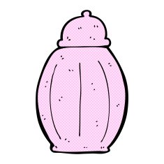 comic cartoon old jar N3