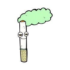 comic cartoon happy cigarette N3