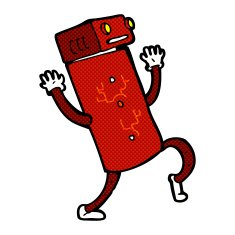 comic cartoon robot N51