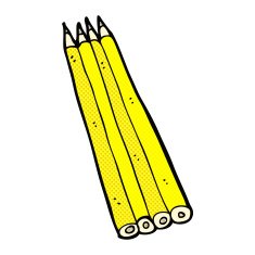 comic cartoon colored pencils N3