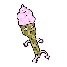 comic cartoon ice cream N3