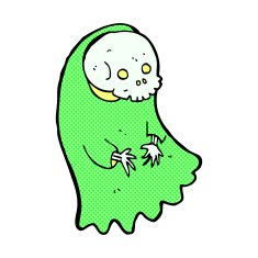 comic cartoon spooky ghoul N3