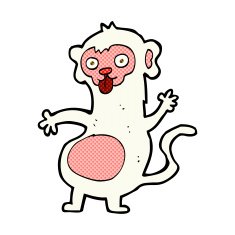 funny comic cartoon monkey N3