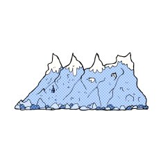 comic cartoon mountain range N3