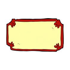 comic cartoon old frame banner N3